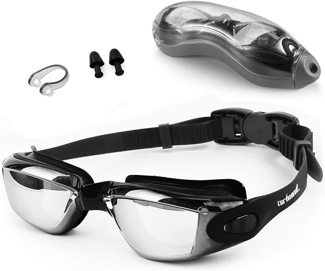 Swim Goggles, Swimming Goggles, UV 400 Protection Anti Fog No Leaking Wide View Pool Goggles
