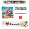 Diamond Painting -DIY Round Drill Seaside Pelican(40x40cm)