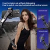 Q31 Handheld Stabilizer 360&deg; Rotating Smart AI Anti-Shake Gimbal With Fill Light Retractable Tripod Automatic Balance Rotation Suitable For iPhone Android System