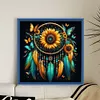 Sunflower Dream Catcher-14CT Stamped Cross Stitch 40*40cm/15.75*15.75in