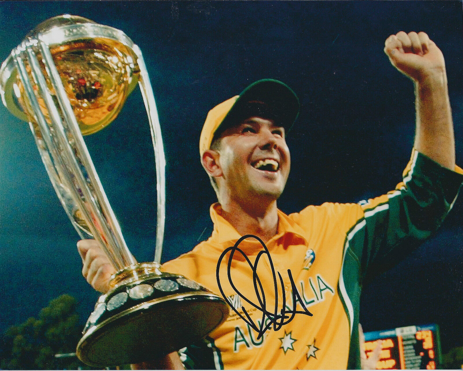 Ricky PONTING Signed Autograph 10x8 Photo Poster painting AFTAL COA Australia ASHES CRICKET