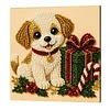 Christmas Animal DIY Pearl Painting Kit with Frame 20x20cm