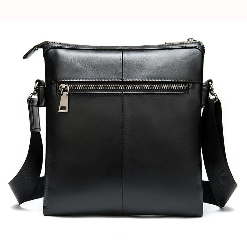 Mens Classic Mulitipurpose Crossbody Bags Leather Shoulder Packs