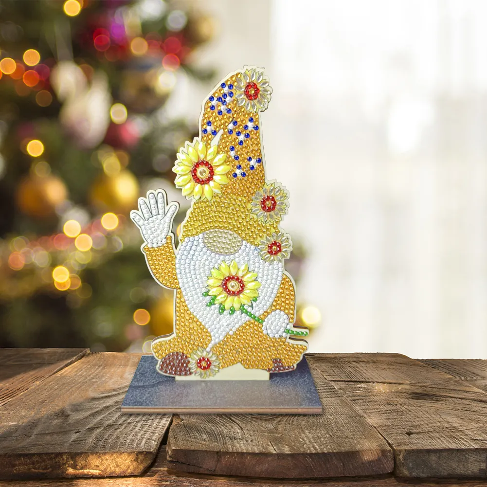 Christmas Diamond Art Ornaments Rhinestones Single-Sided for Kids Gifts