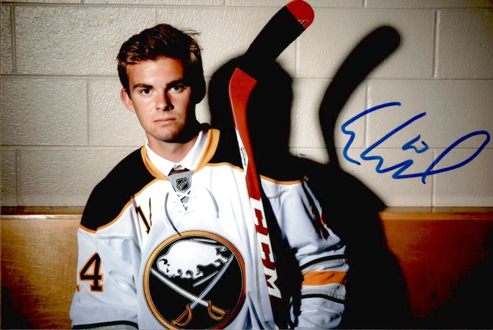 Eric Cornel SIGNED 4x6 Photo Poster painting BUFFALO SABRES #5