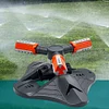 Automatic 360 Degree Rotating Garden Sprinkler 3 Fork Watering Irrigation Device