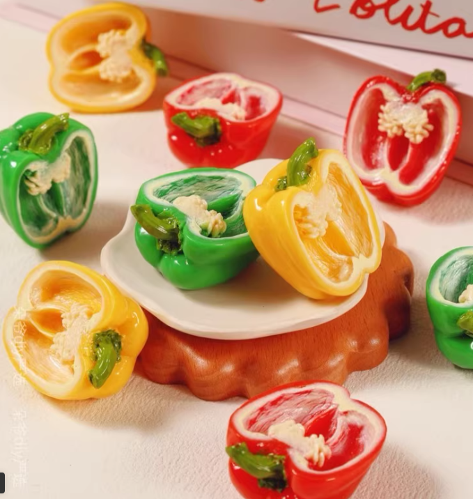 Bell Peppers & Chili | Resin Dollhouse Miniature