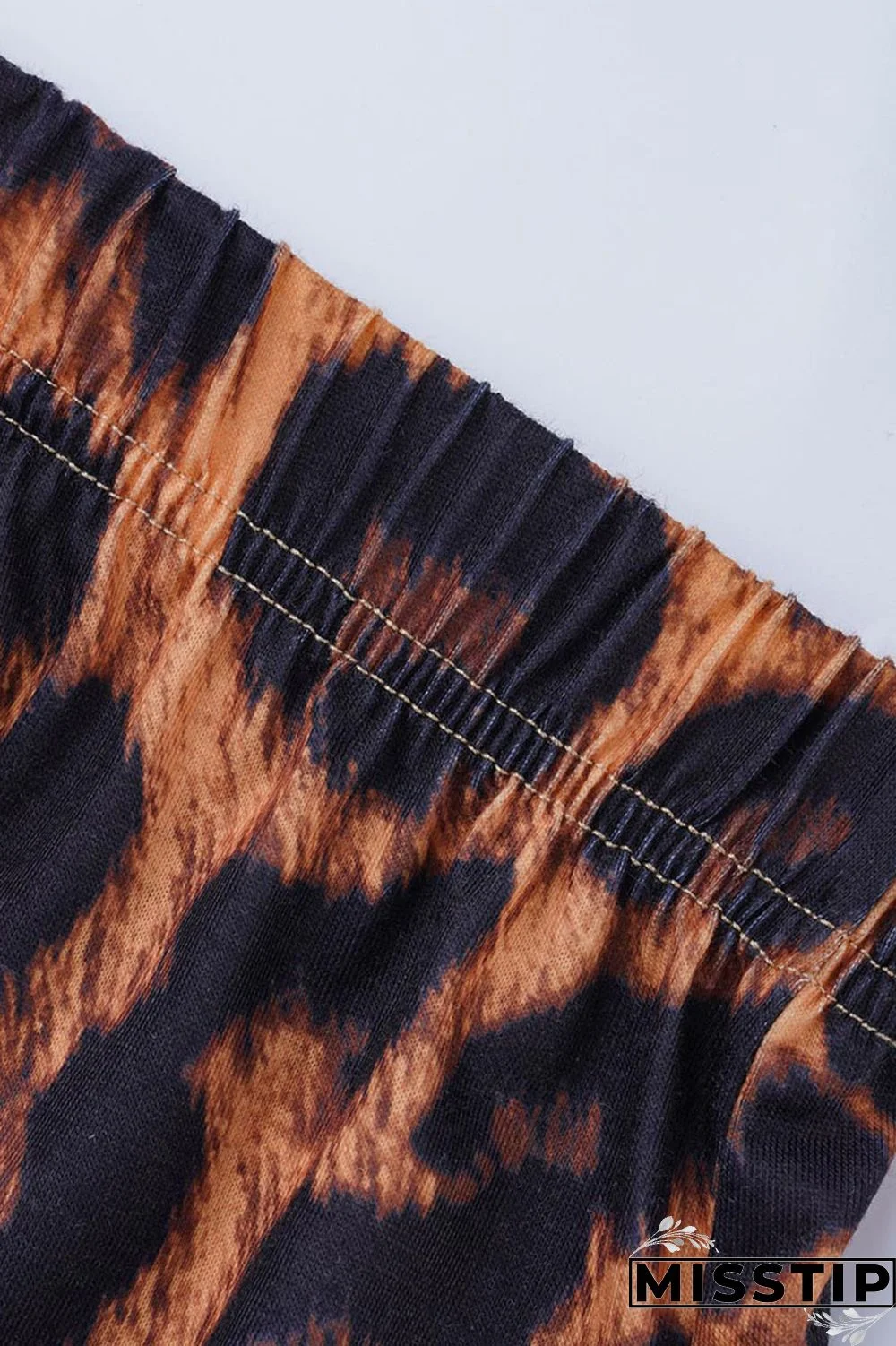 Black Casual Letter Print Patchwork Slit O Neck Long Sleeve Two Pieces