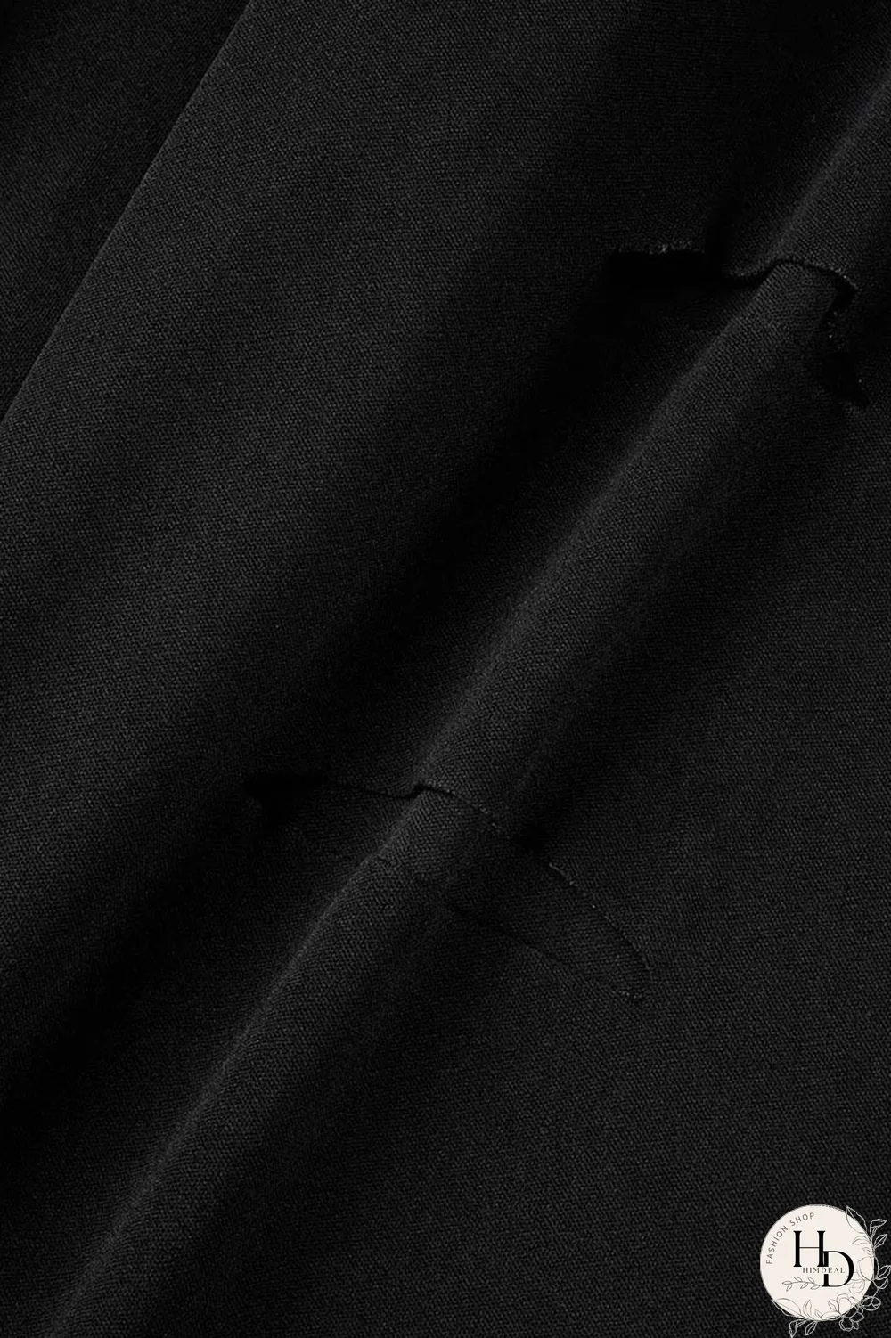 Black Casual Solid Hollowed Out Patchwork Turtleneck Plus Size