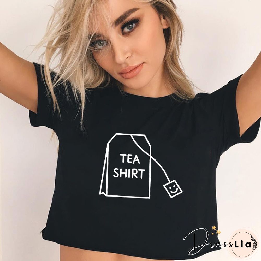 Summer Fashion Punk Tshirt Harajuku Gothic Sexy Crop Top Women Shirt Funny Hip Hop O-Neck