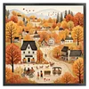 Autumn Town-14CT Counted Cross Stitch 40*40cm/15.75*15.75in