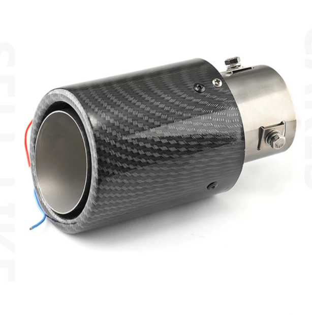 Universal Led Carbon fiber Exhaust Pipe