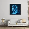 Tiger-11CT Stamped Cross Stitch 45*45cm tapestrymarket