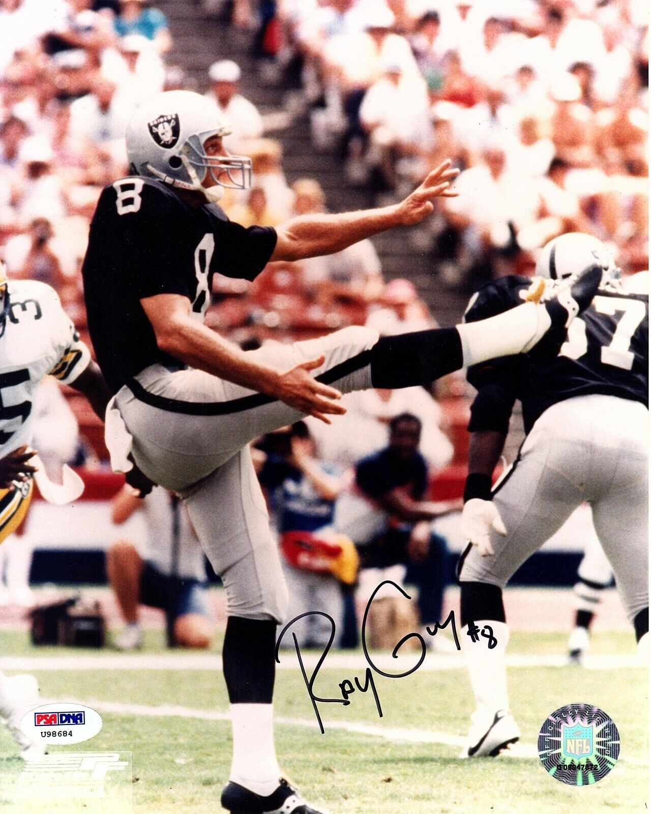 RAY GUY Signed Autographed 8X10 Photo Poster painting OAKLAND RAIDERS
