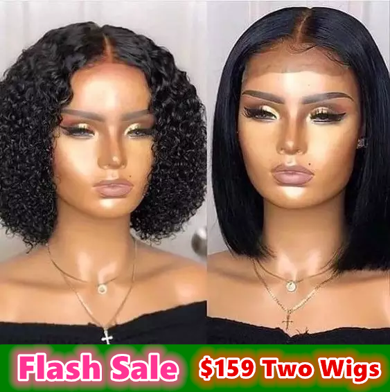 Flash Sale! Only $159 Two Bob Lace Wigs! 10" + 12" Lace Wig