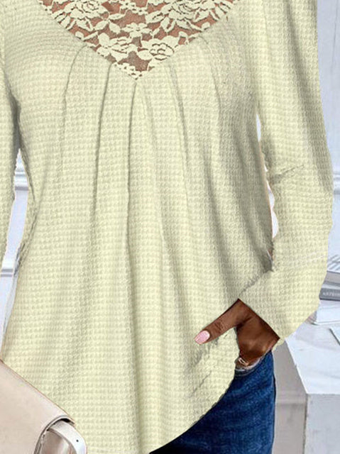 Women Half Sleeve V-neck Solid Color Dress