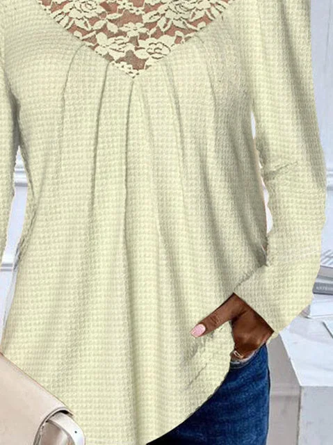 Women Half Sleeve V-neck Solid Color Dress