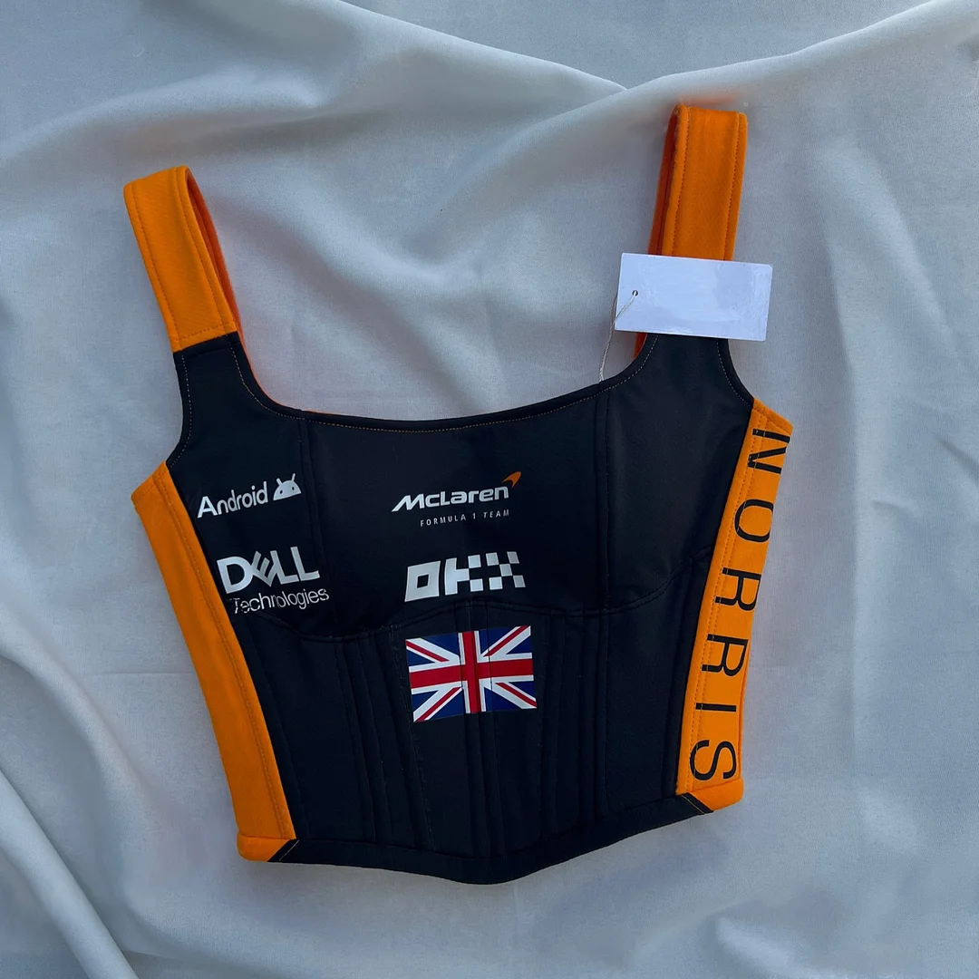 Revving Up McLaren Corset Perfect For Fans Who Love Fashion With A Sporty Edge / DarkAcademias /Darkacademias