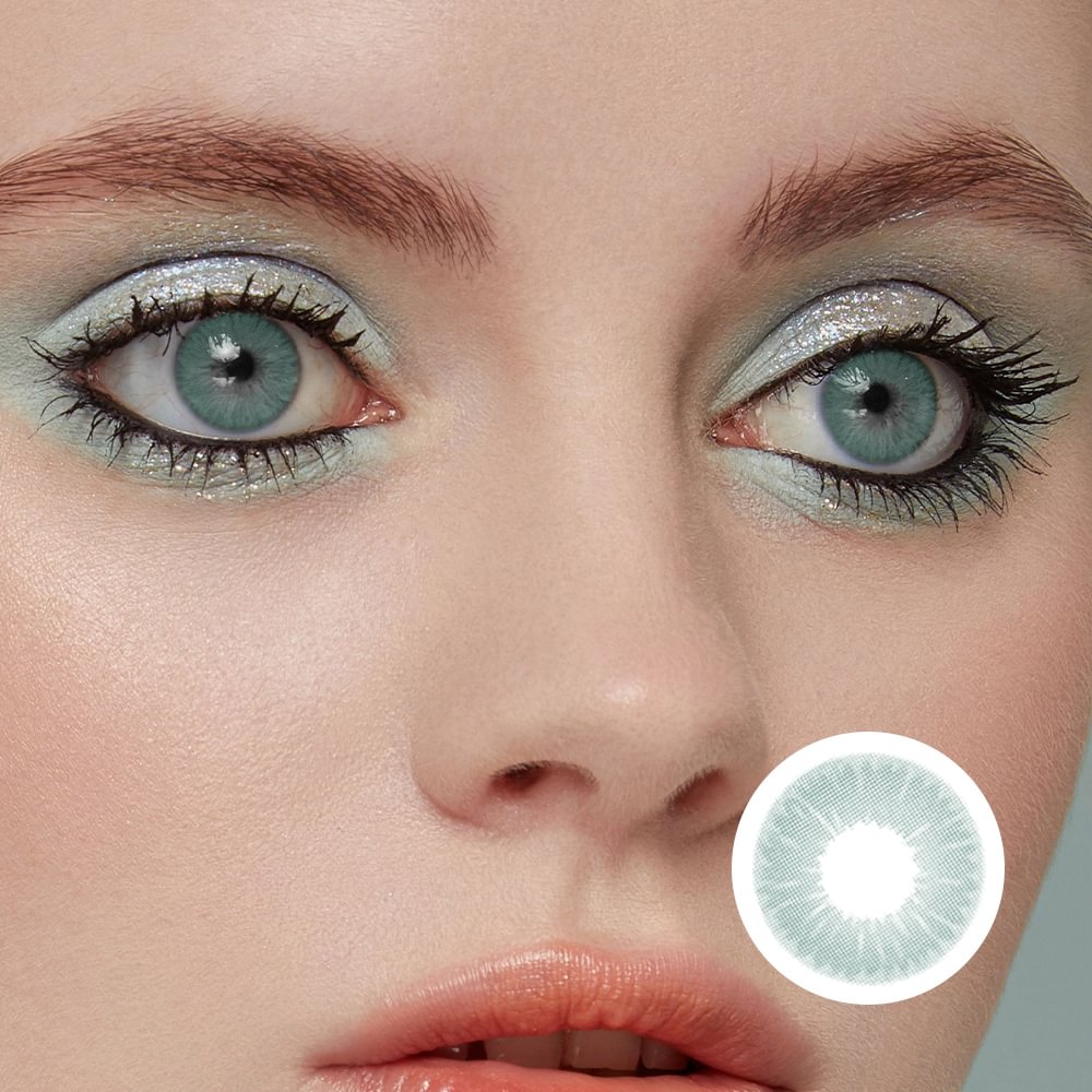 NEBULALENS Bluish Charm Yearly Prescription Colored Contact Lenses NEBULALENS
