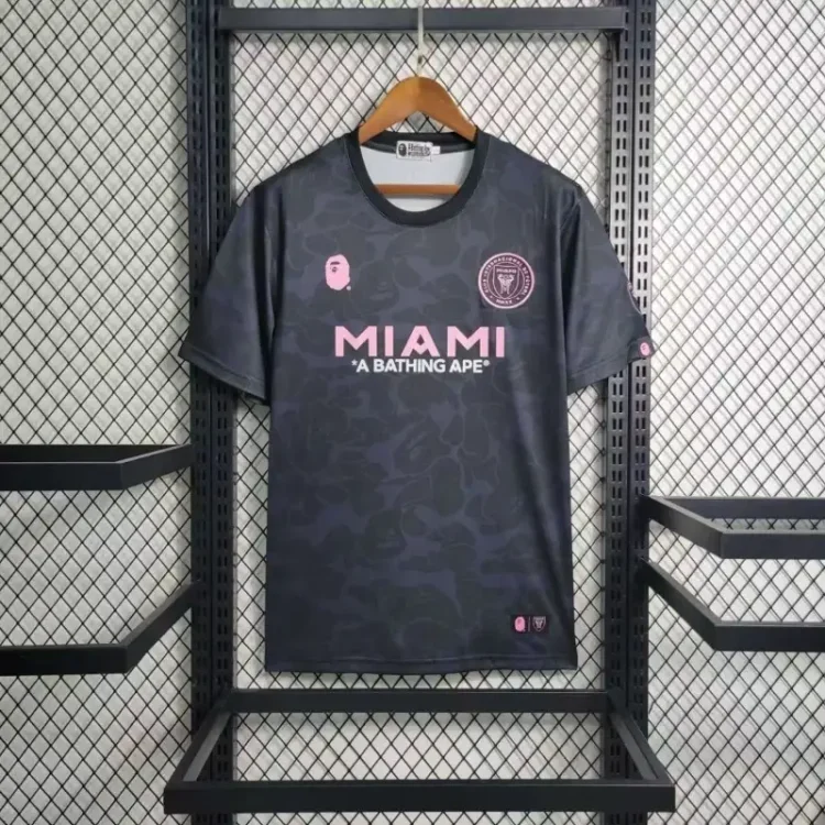 24-25 Inter Miami Co Branded Camouflage Black Football Jersey