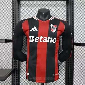 2025/2026 Long Sleeve Player Version River Plate Away Football Jersey 1:1 Thai Quality
