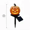 Solar Powered Pumpkin Halloween Stake Light Outdoor Waterproof LED Lamp