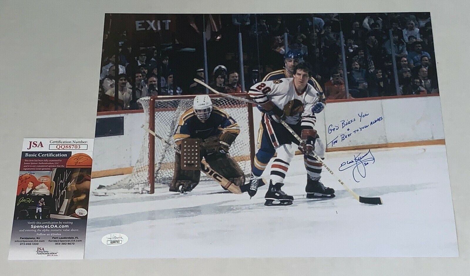 Al Secord signed Chicago Blackhawks 11x14 Photo Poster painting autographed Hawks 2 JSA