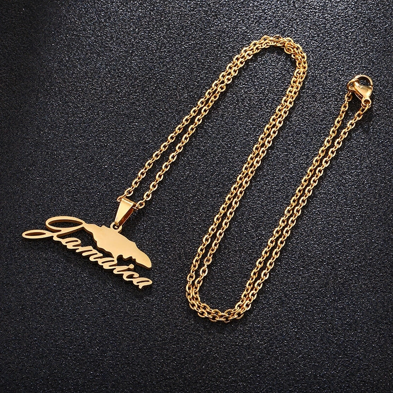 Fashion Geometric Stainless Steel Plating None 18K Gold Plated Unisex Necklace
