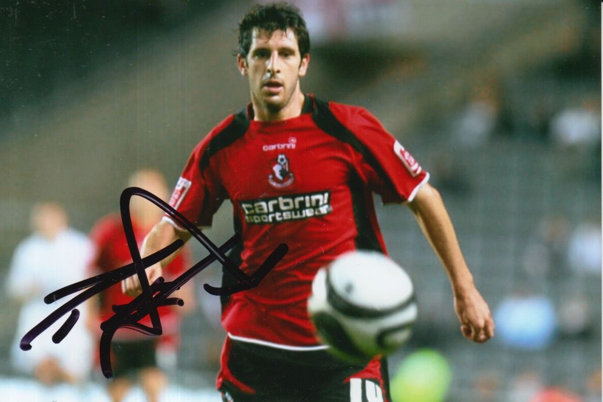 BOURNEMOUTH HAND SIGNED DANNY HOLLANDS 6X4 Photo Poster painting.