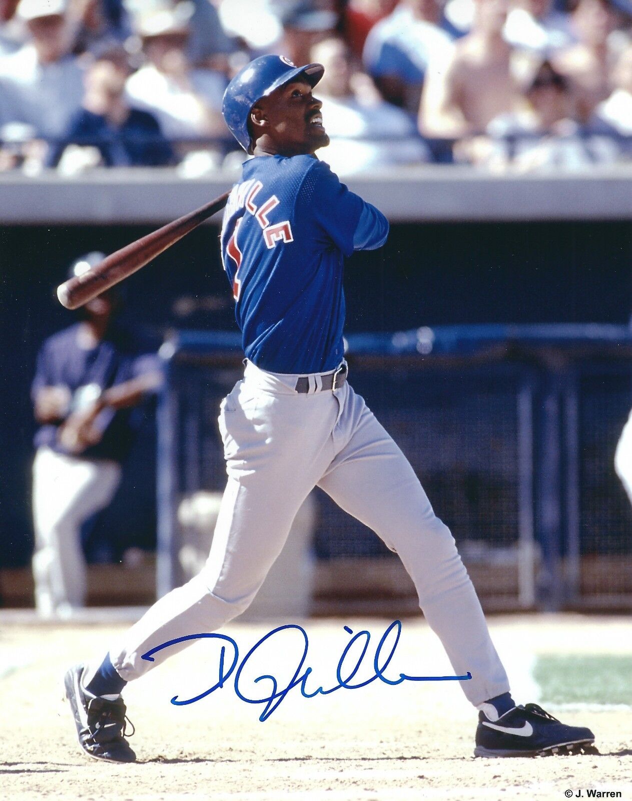 Signed 8x10 DOUG GLANVILLE Chicago Cubs Autographed Photo Poster painting - COA