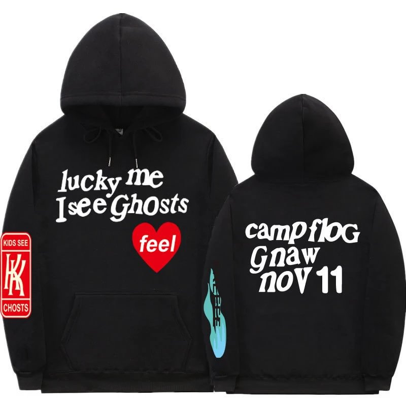 Kanye West Sweatshirt Graffiti Letters Kids See Ghosts Hoodie
