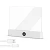 Book Light Rechargeable Clear LED Flat Reading Light with 3 Colors & Timer Dimmable Panel Plate Lamp Funny Gifts for Readers Kids Women Men
