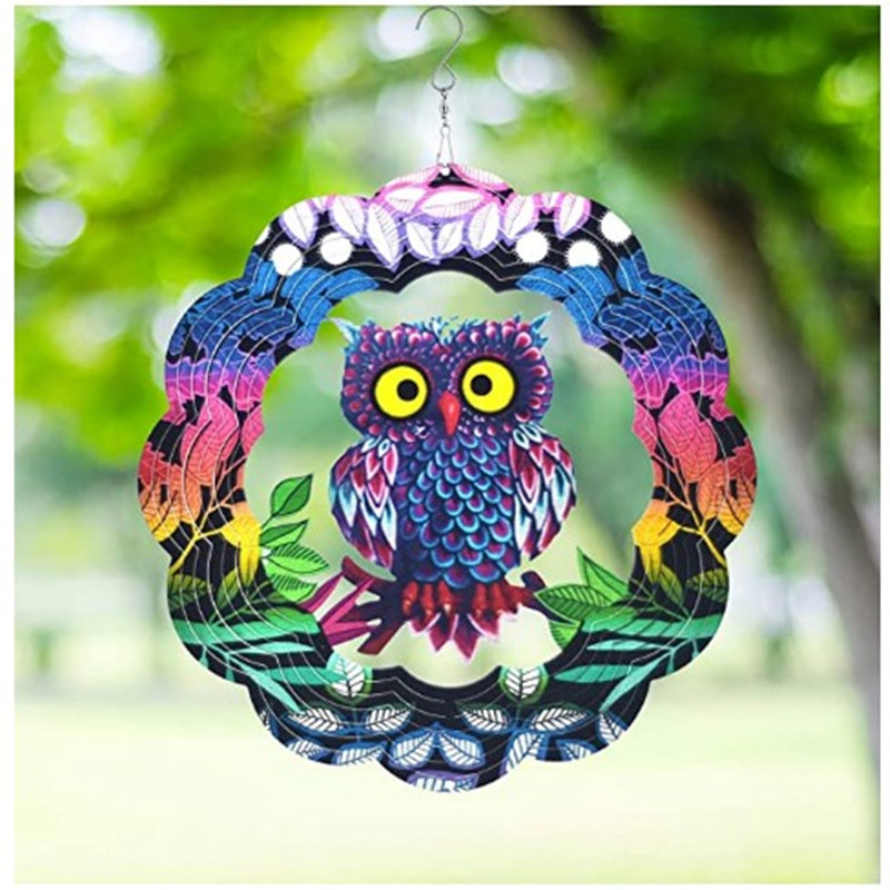 

Viento Spinner patio arte jardin decoracion, W2019 owl, 501 Original