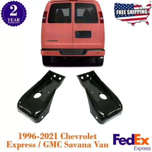 Dronehint Rear Bumper Outer Brackets For 1996-2021 Chevrolet Express / GMC Savana Van (For: GMC) Parts