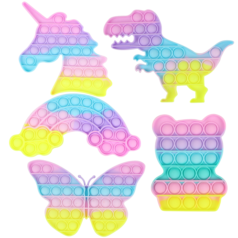 

Macaron Animal Shaped Push Bubble Sensory Autism Children Anti Stress Toy, 501 Original