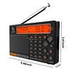 APP Control AM/FM/SW Worldband Radio 2500mAh Shortwave Longwave Radio with LCD Display Support BT TF Card Flashlight for Home Outdoor