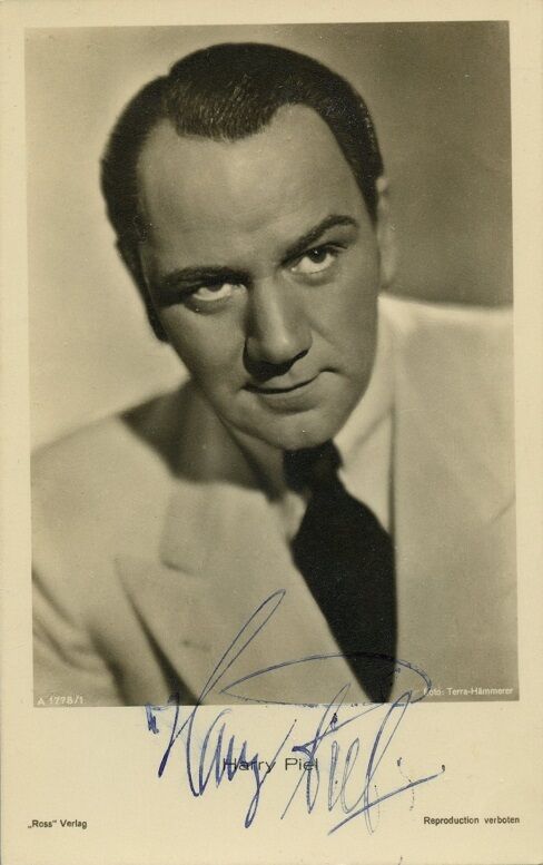 German Actor HARRY PIEL Vintage Signed Photo Poster painting