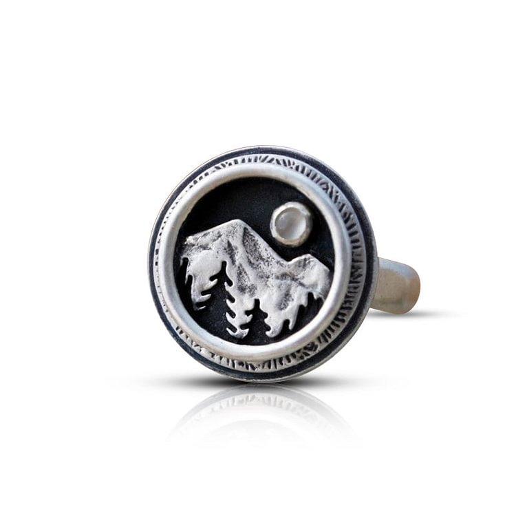 Moonlight Mountain Forest Ring