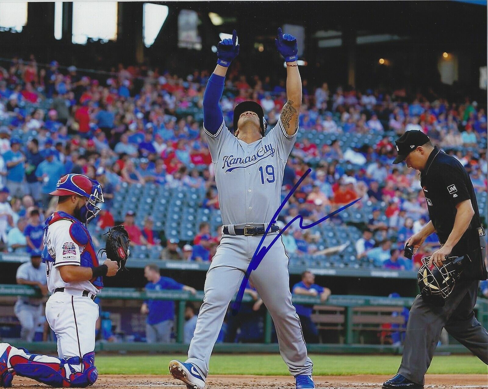 AUTOGRAPHED 8X10 CHESLOR CUTHBERT Kansas City Royals Photo Poster painting W/COA