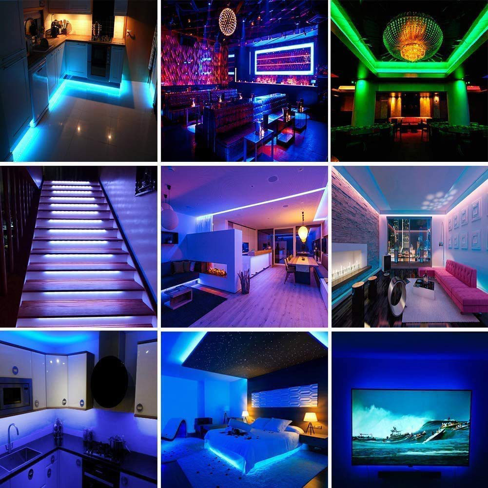 

50Ft Strip With Remote RGB LED Tape - EU-Curtain String Night Light, 501 Original