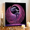 Framed Dancing Ballerina-Pearls Painting Kit DIY Diamond Painting Pearl Dot Crafts 30*30CM