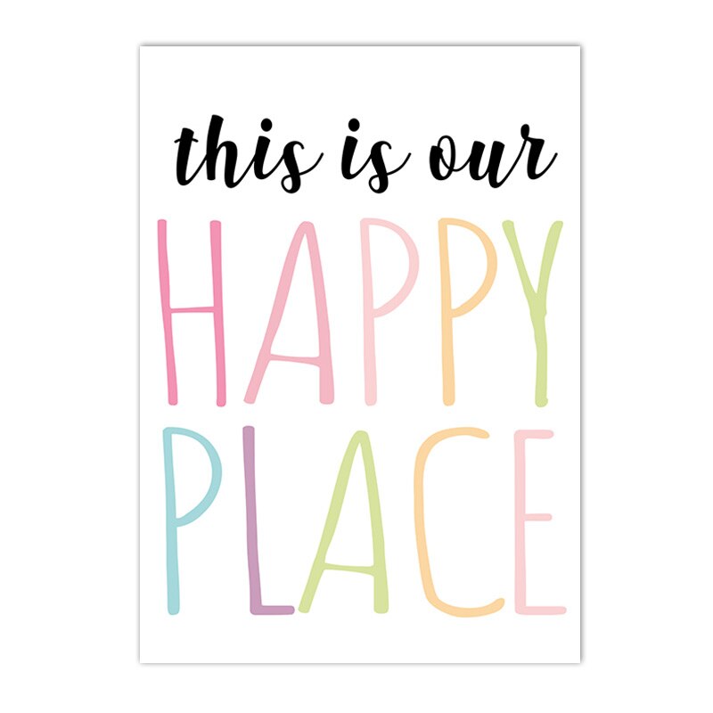 Friends Quotes Wall Art Print Rainbow Canvas Poster Custom Name Painting Nursery Posters Nordic Wall Pictures Girl Room Decor
