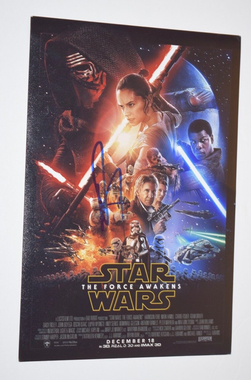 John Boyega Signed Autographed 8x12 Photo Poster painting STAR WARS THE FORCE AWAKENS COA