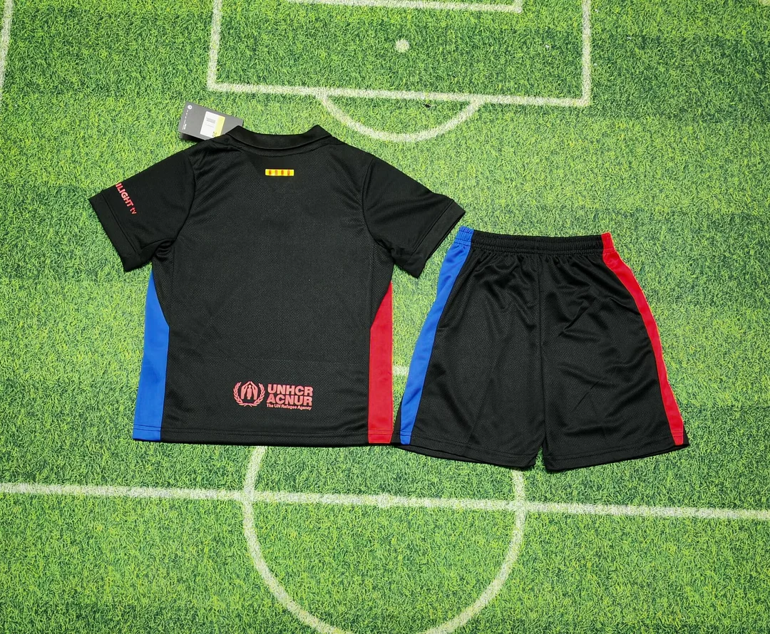 24/25 Barcelona Away New Sponsor Kids Kit Football jersey