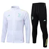 25/26 Juventus White long zipper Training Jacket Set