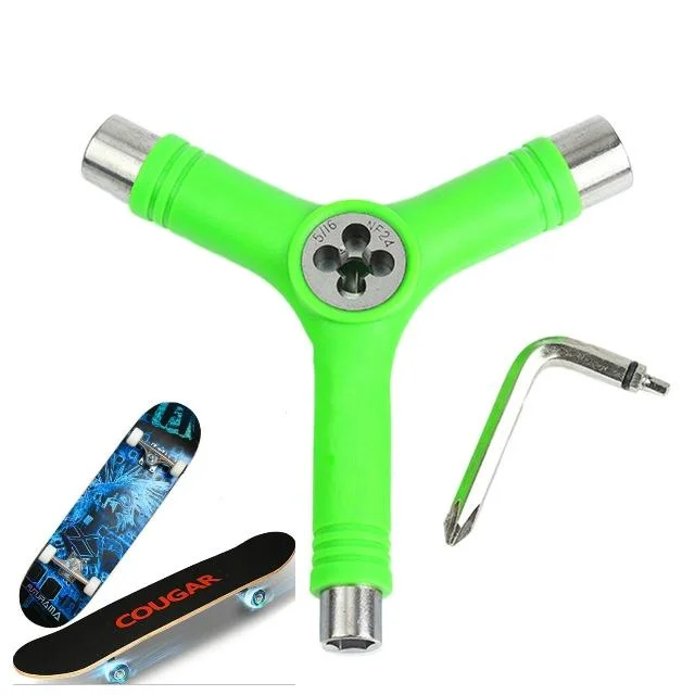 3 PCS Skateboard Repair Tool Y Shape Spanner Bearing Tool