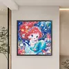 Mermaid Princess-14CT Stamped Cross Stitch Egyptian Cotton 65*65cm/25.59*25.59in(Big Size) tapestrymarket