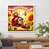 Diamond Painting-DIY Full Round Drill Flower Ladybird