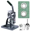 [US Local Warehouse] Semi Automatic Tarpaulin Eyelet Press with 5000Pcs Metal Eyelets 10mm Hand Press Eyelet Grommet Machine for Fabric Leather Banners DIY Projects