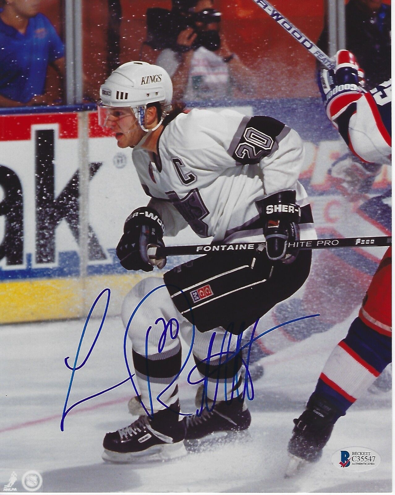 LUC ROBITAILLE Signed KINGS 8x10 Photo Poster painting w/ Beckett COA